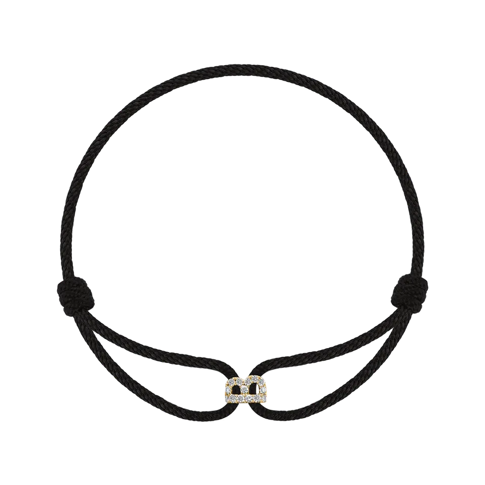 Náramek s diamanty Alphabet Delight