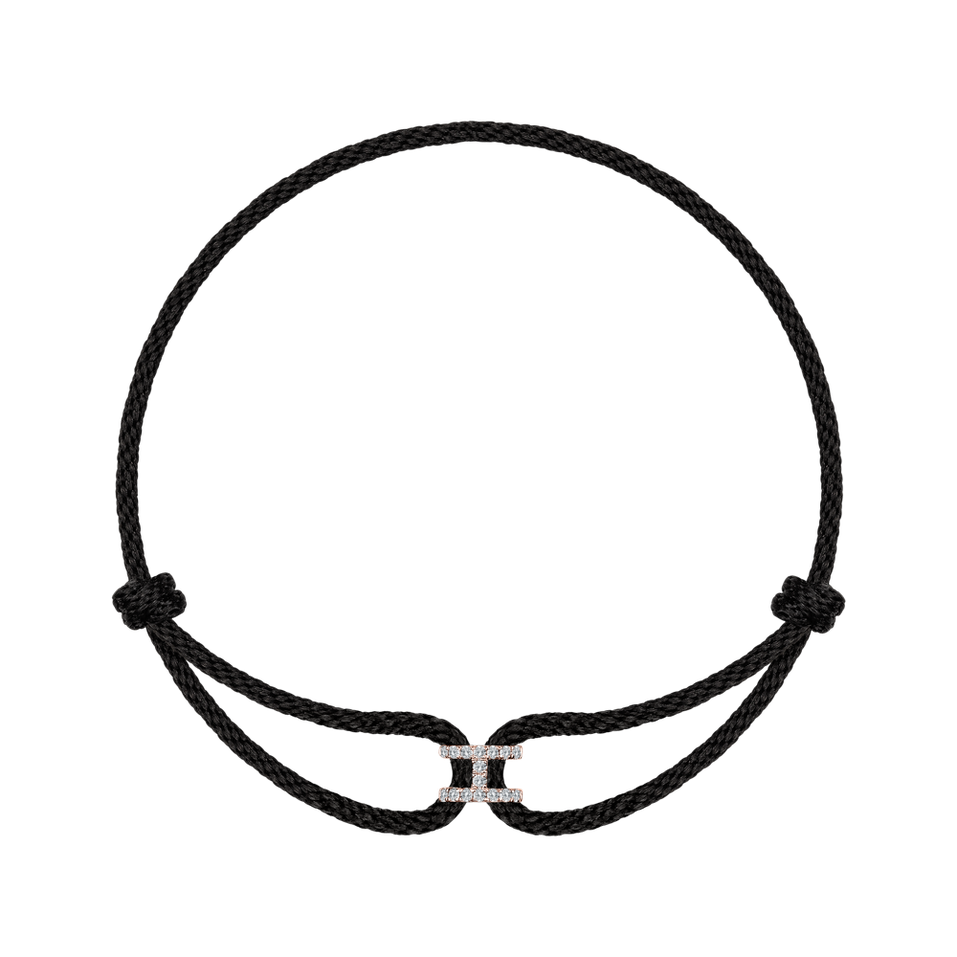 Náramek s diamanty Alphabet Delight