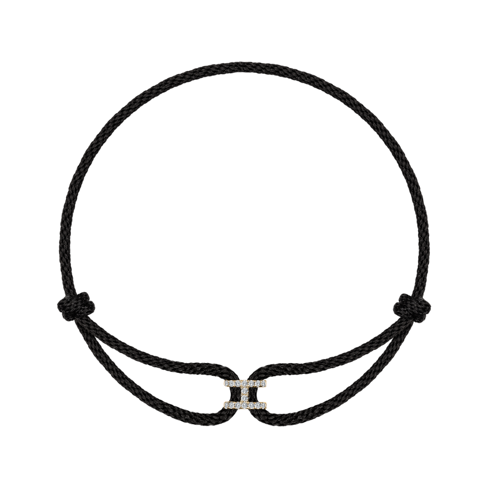 Náramek s diamanty Alphabet Delight