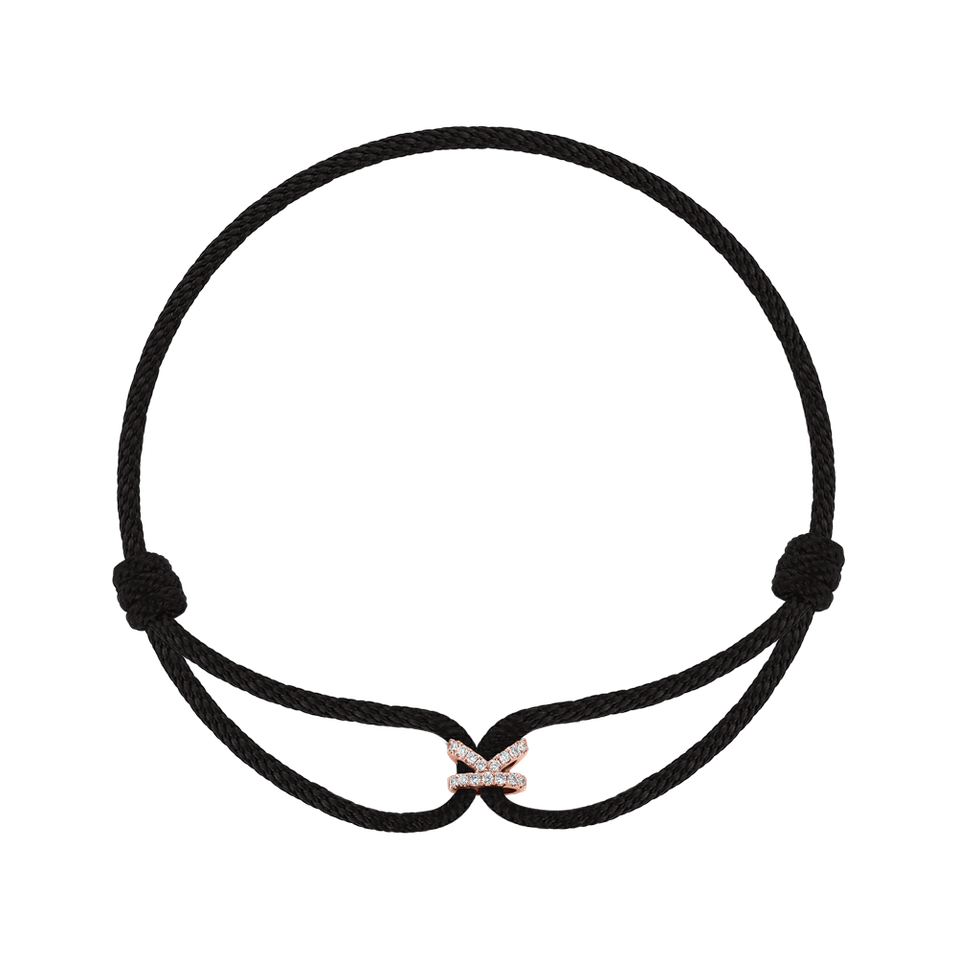 Náramek s diamanty Alphabet Delight