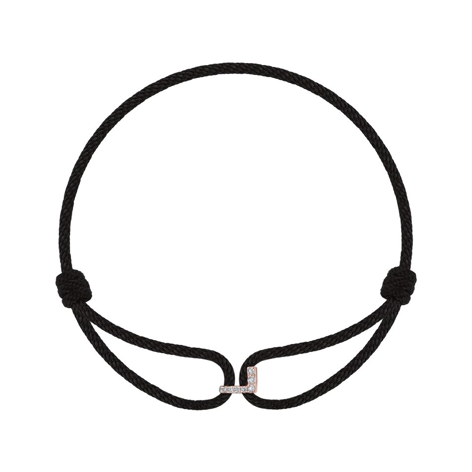 Náramek s diamanty Alphabeth Delight