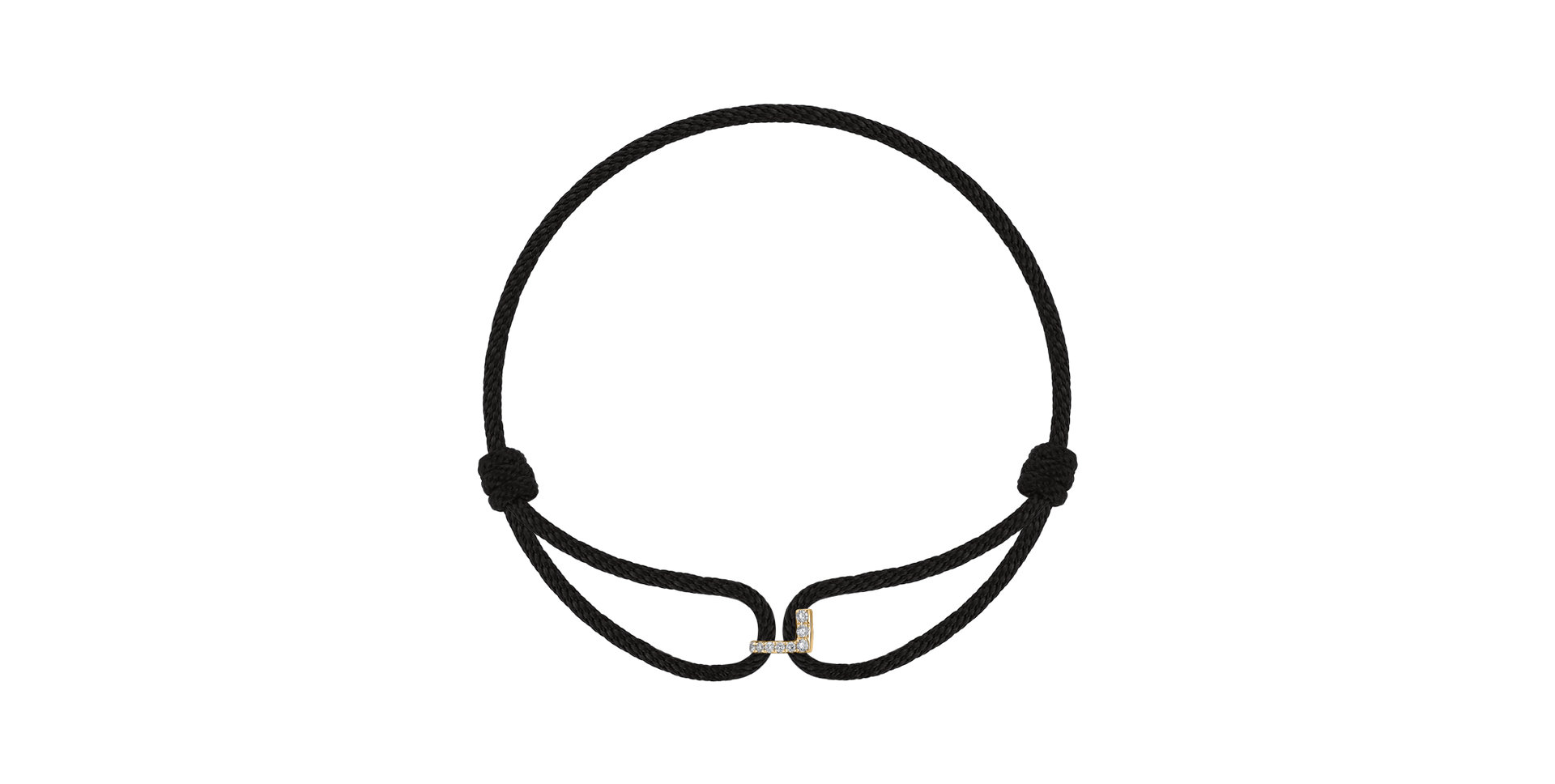 Náramek s diamanty Alphabeth Delight