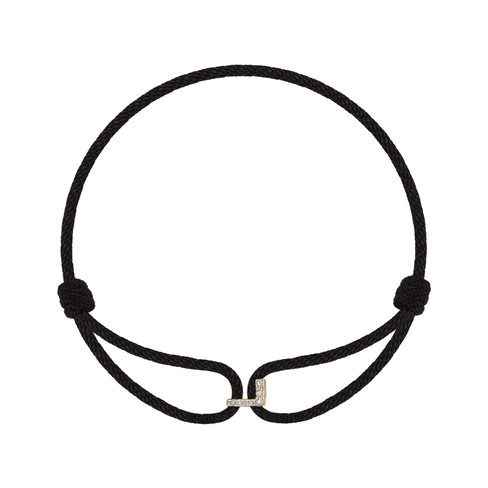 Náramek s diamanty Alphabeth Delight