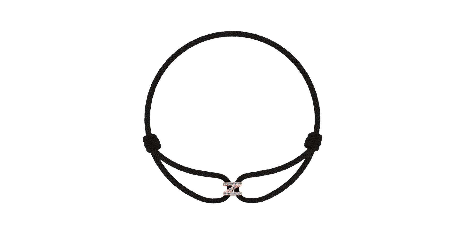 Náramek s diamanty Alphabet Delight