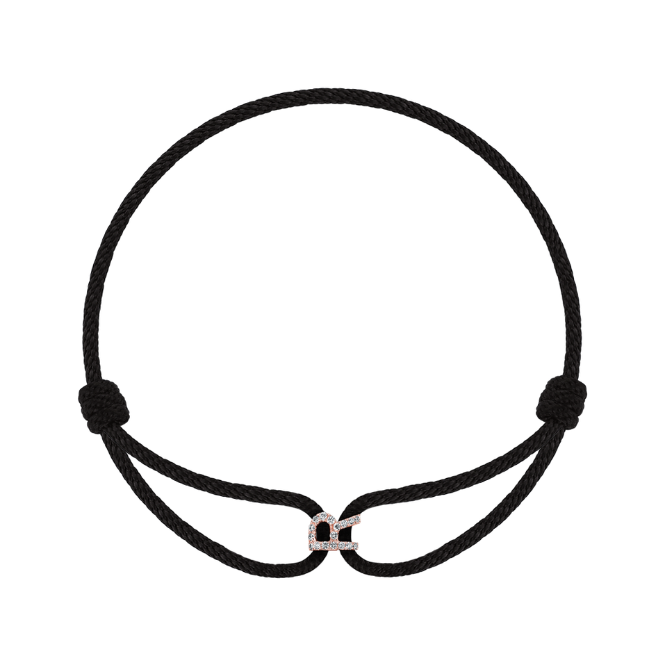 Náramek s diamanty Alphabet Delight