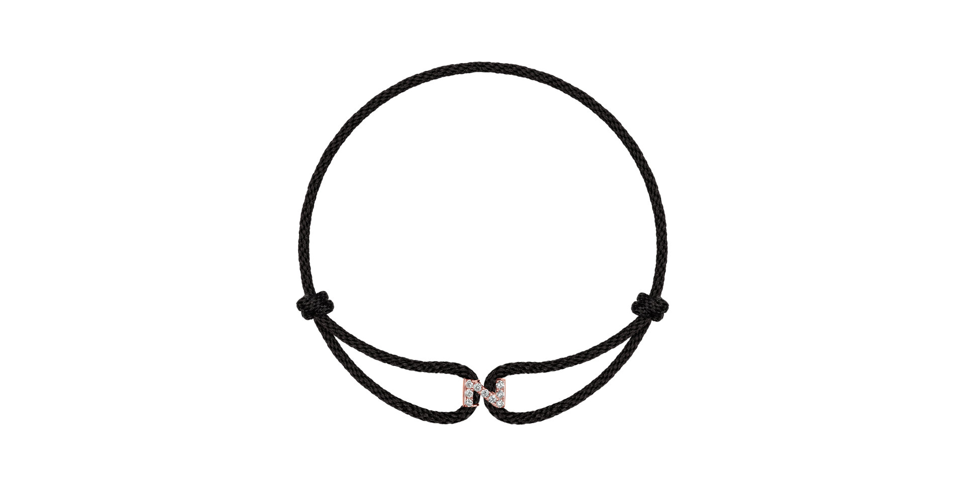 Náramek s diamanty Alphabet Delight