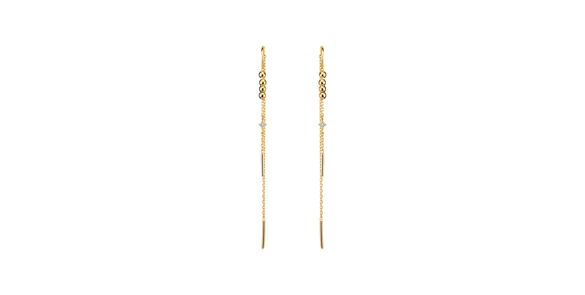 Náušnice s diamantem Jazz