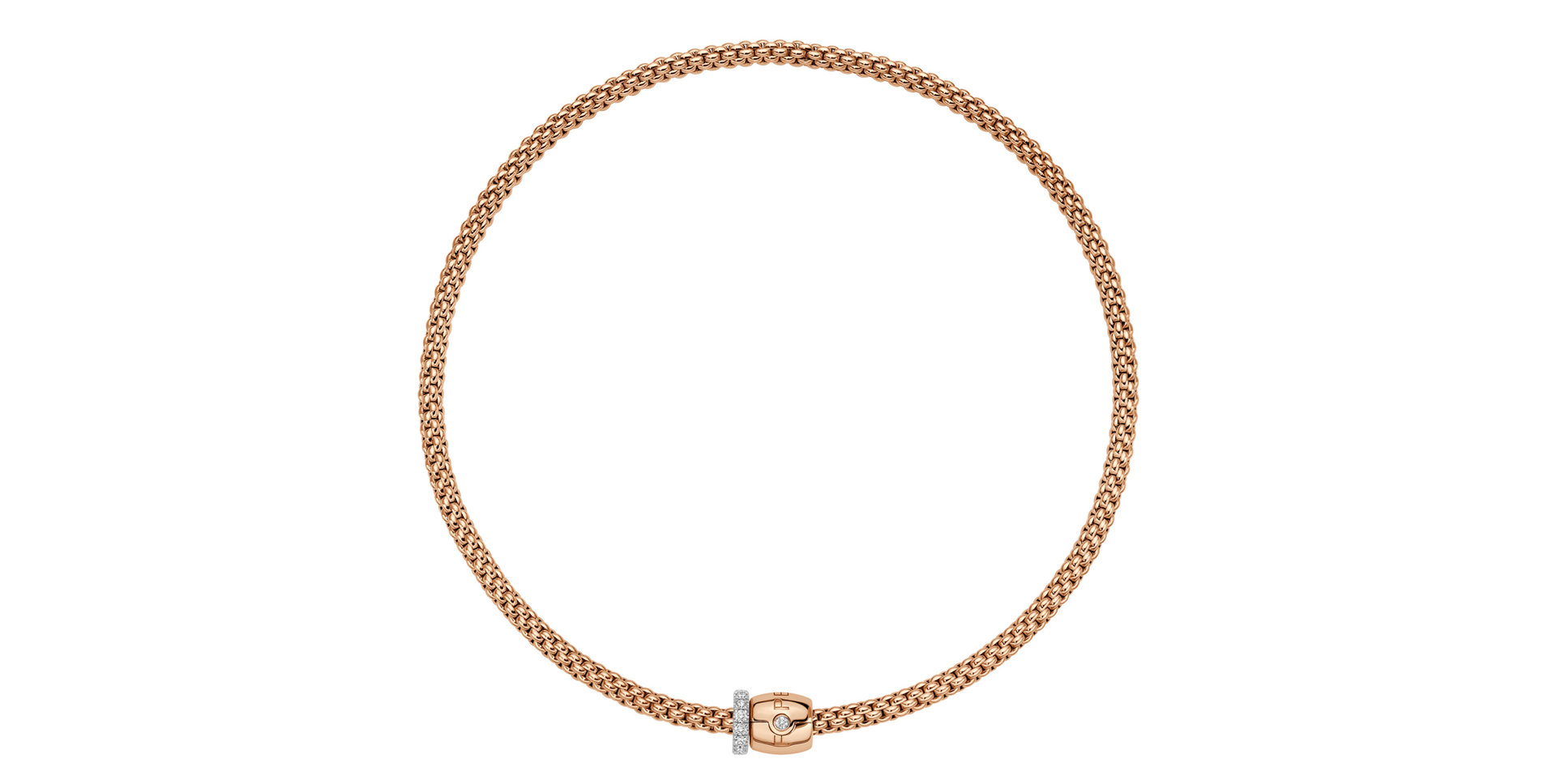 Náhrdelník s diamanty Flex'it