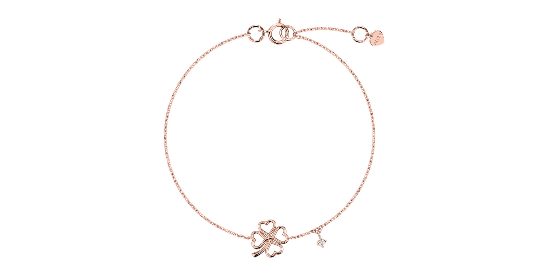 Náramek s diamantem Harmonic Cloverlight