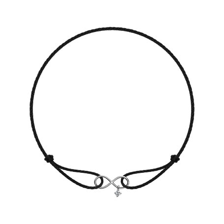 Náramek s diamantem Infinity Bond