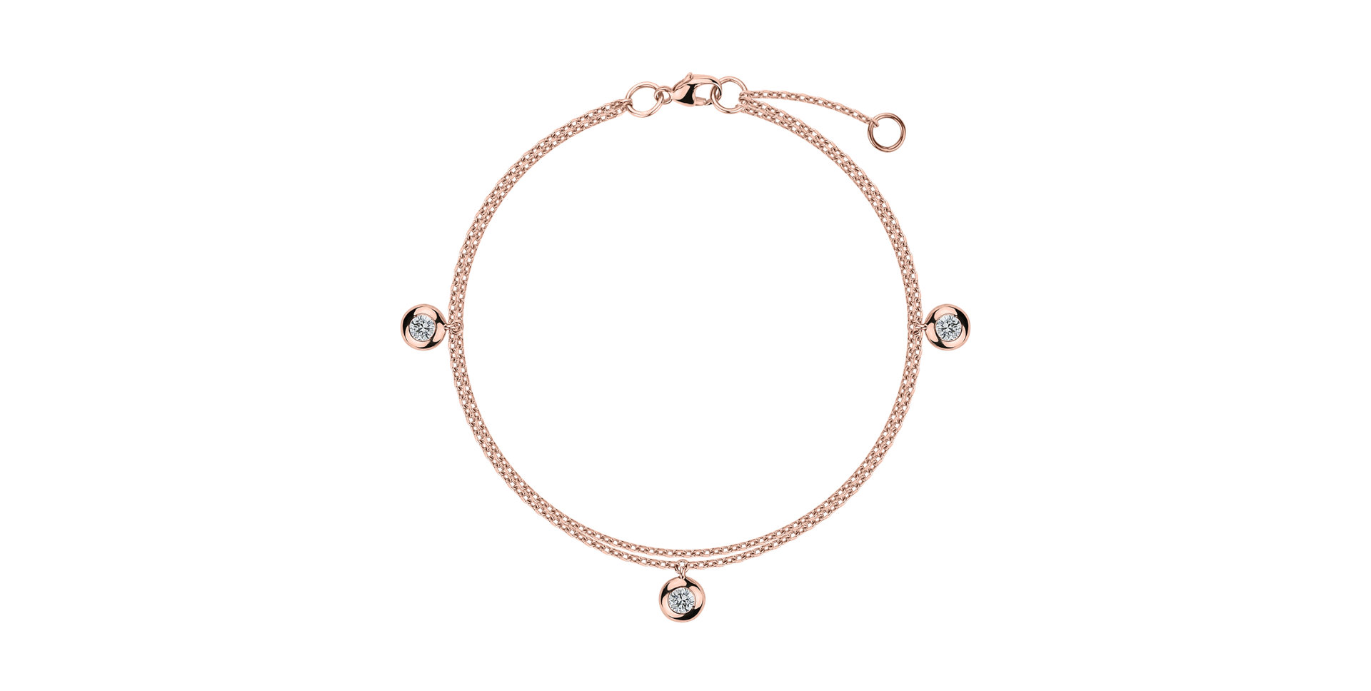 Náramek s diamanty Delouise