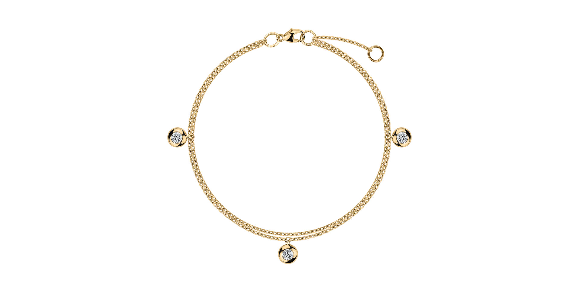 Náramek s diamanty Delouise