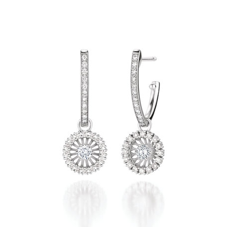 Náušnice s diamanty Swing Boho