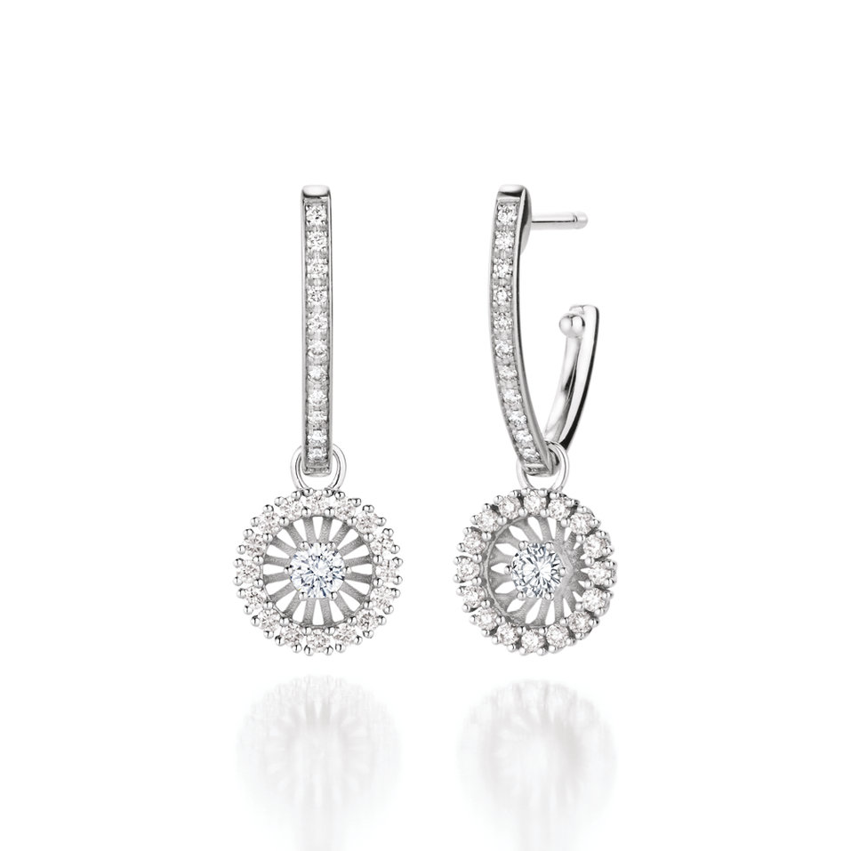 Náušnice s diamanty Swing Boho