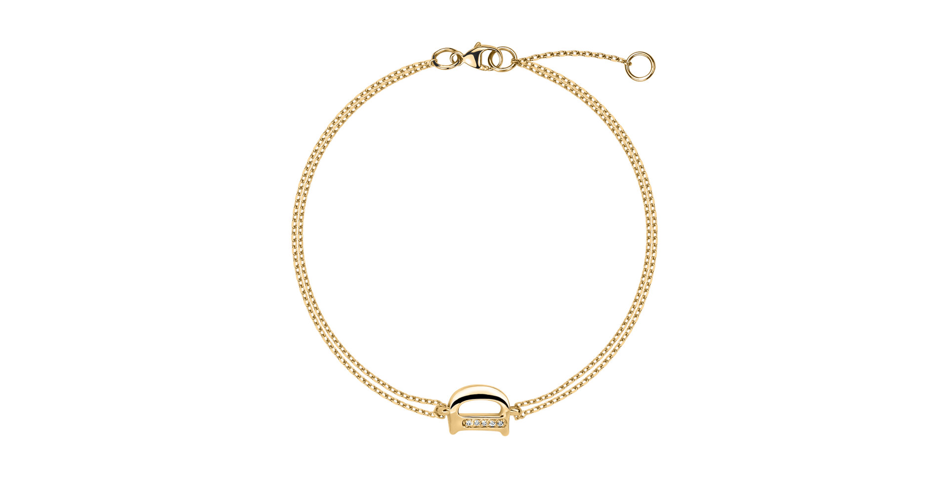 Náramek s diamanty Alluring Letter