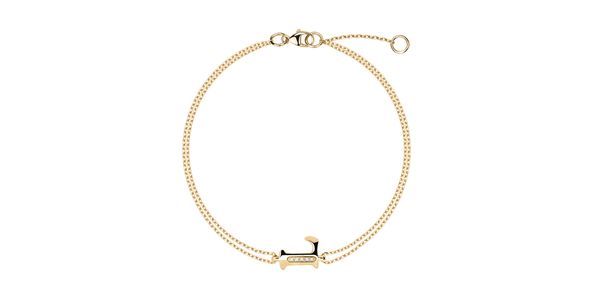 Náramek s diamanty Alluring Letter