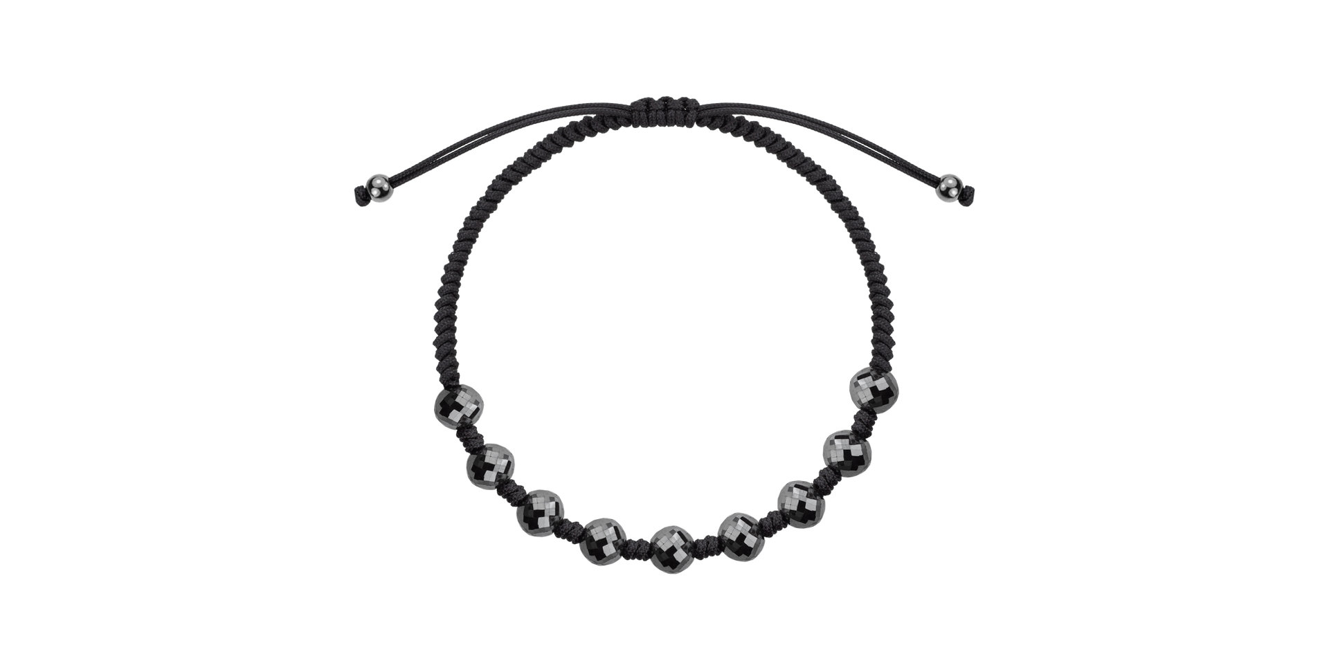 Náramek s černymi diamanty Dark Night