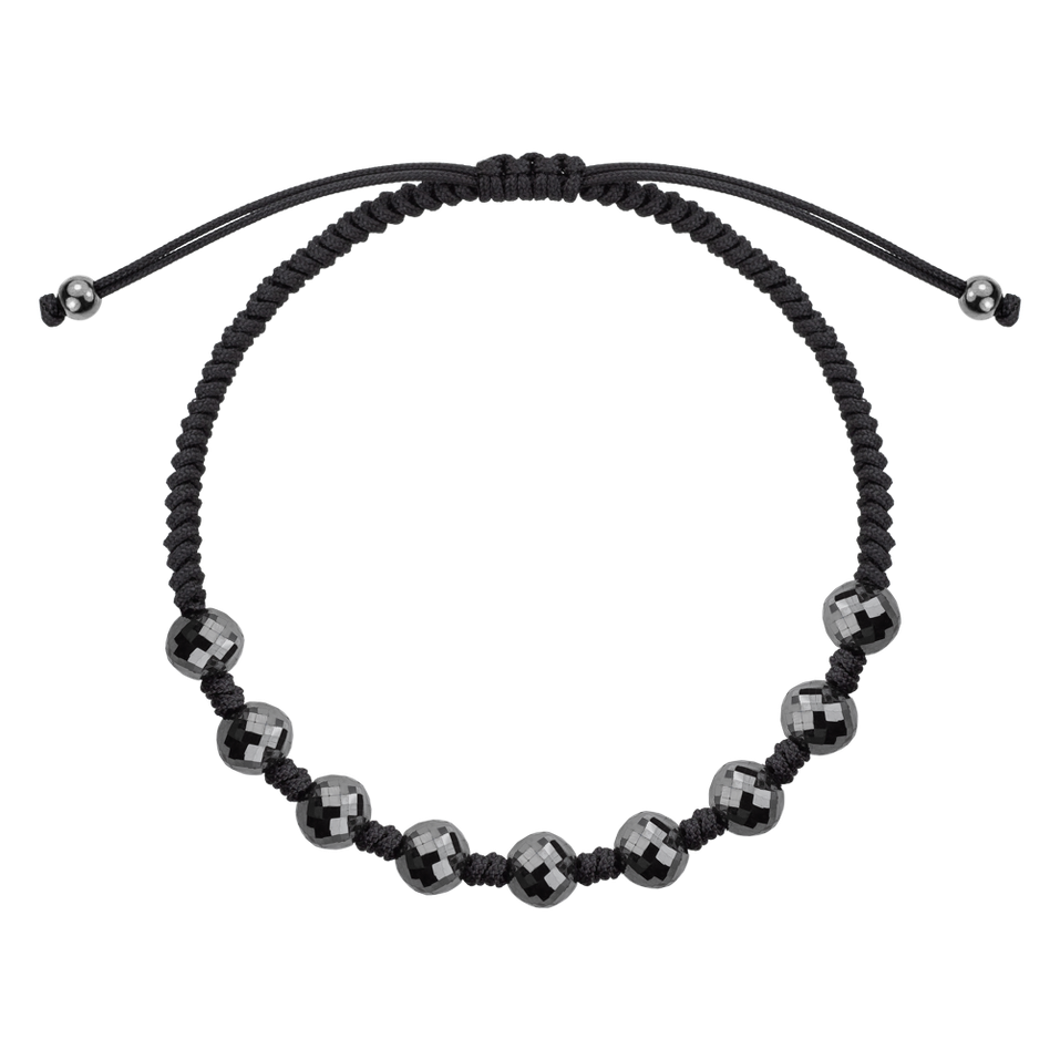 Náramek s černymi diamanty Dark Night