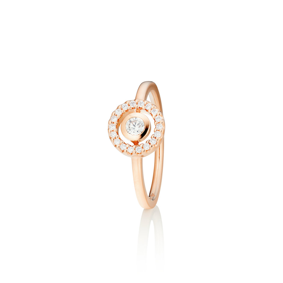 Prsten s diamanty Glam Motion