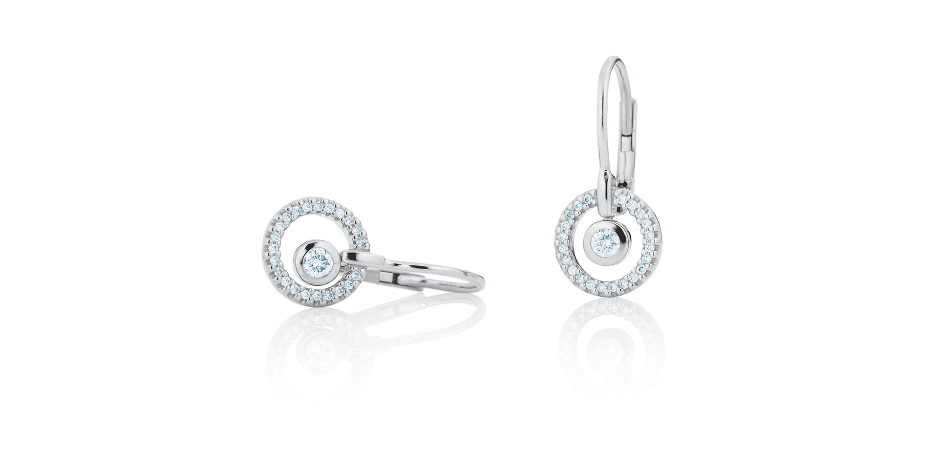 Náušnice s diamanty Glam Motion