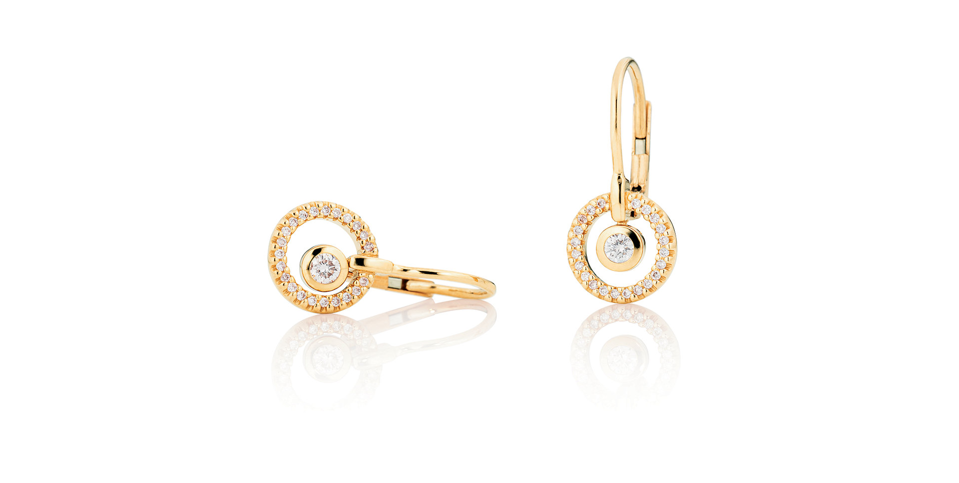 Náušnice s diamanty Glam Motion