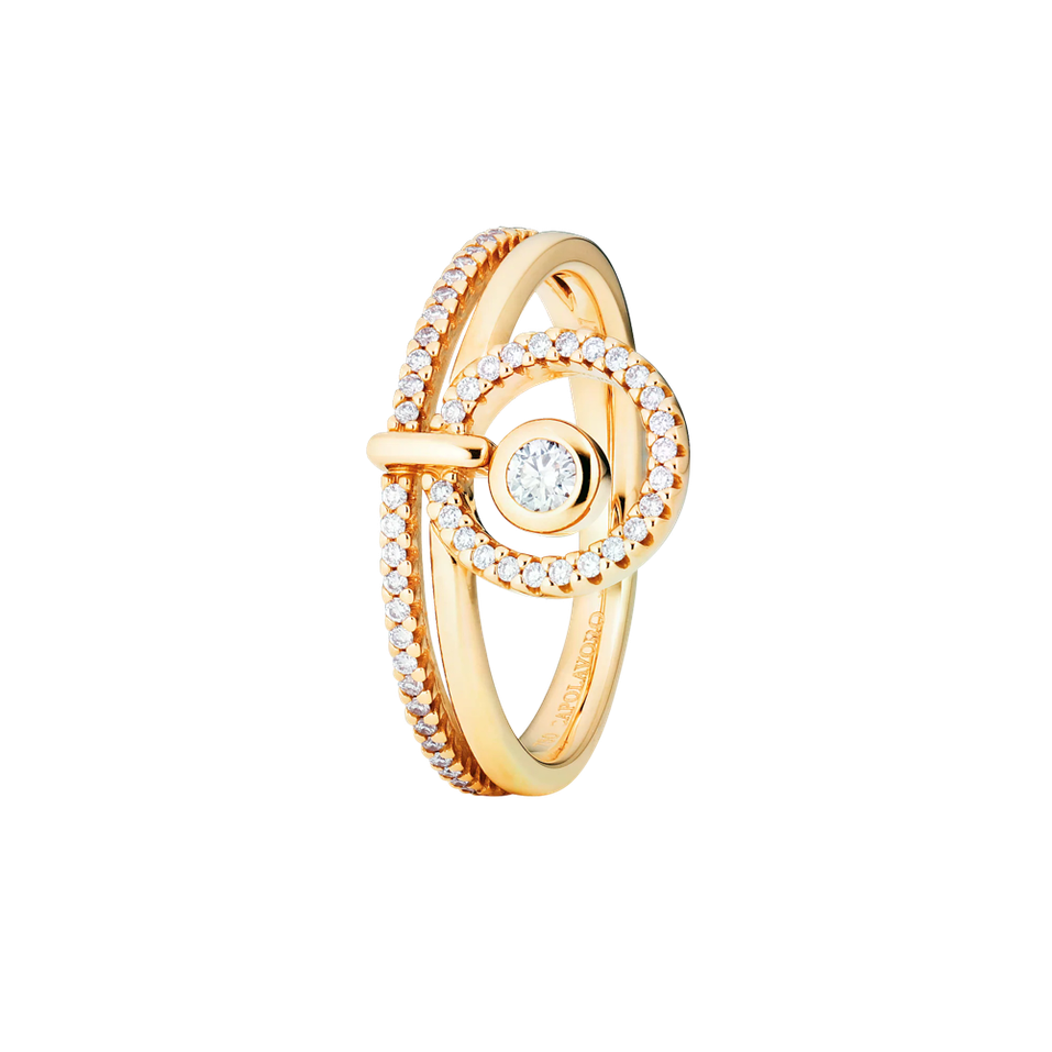 Prsten s diamanty Glam Motion