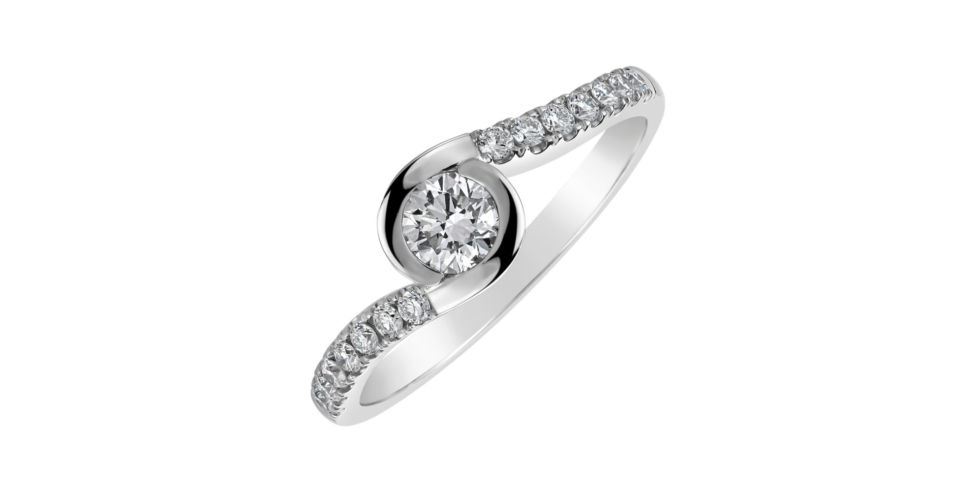 Prsten s diamanty Love Poem