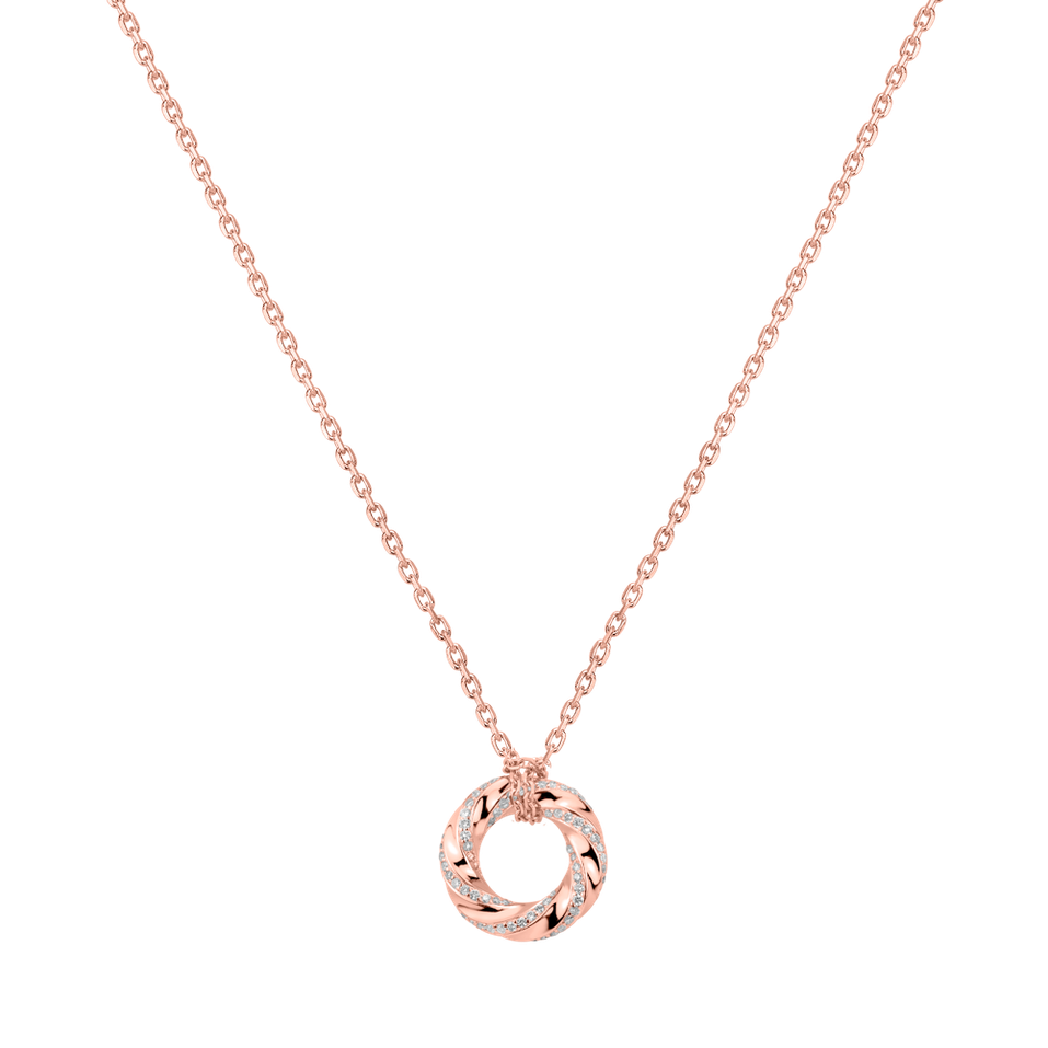 Náhrdelník s diamanty Shining Circle