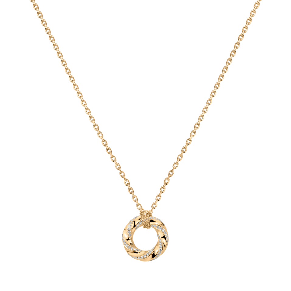 Náhrdelník s diamanty Shining Circle