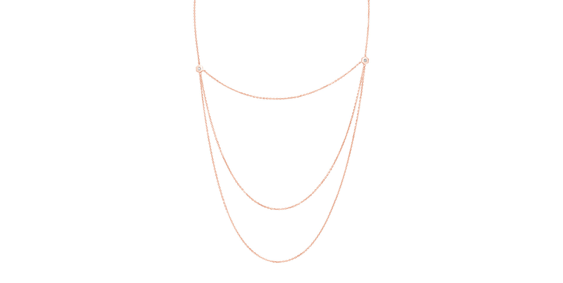 Náhrdelník s diamanty HexaSparkle