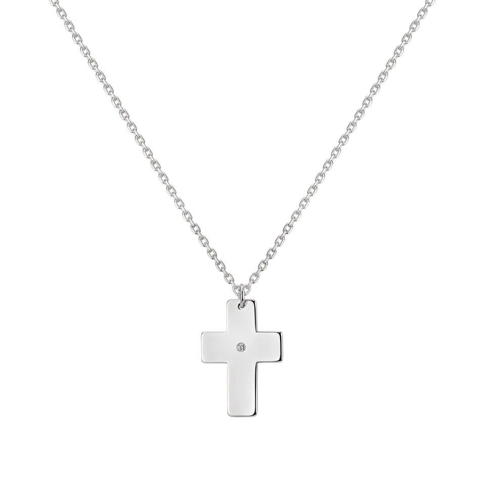Náhrdelník s diamantem Cross of Declaration