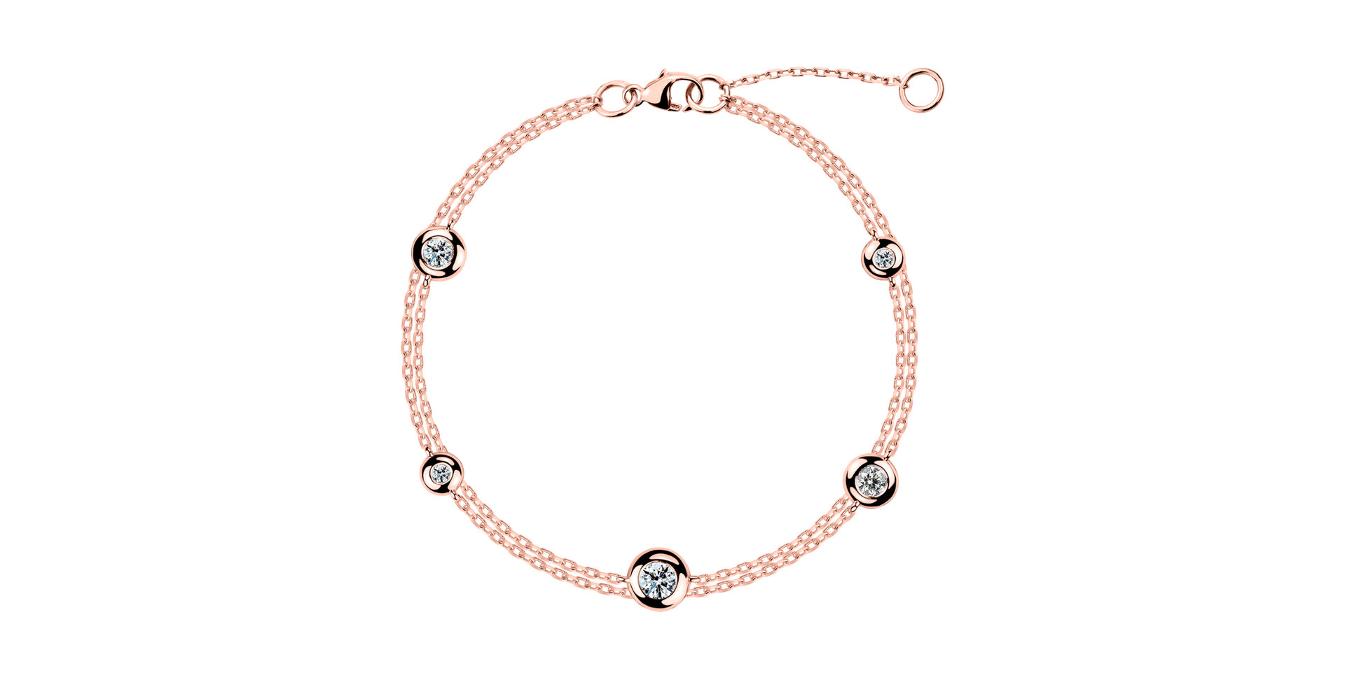 Náramek s diamanty Love Points