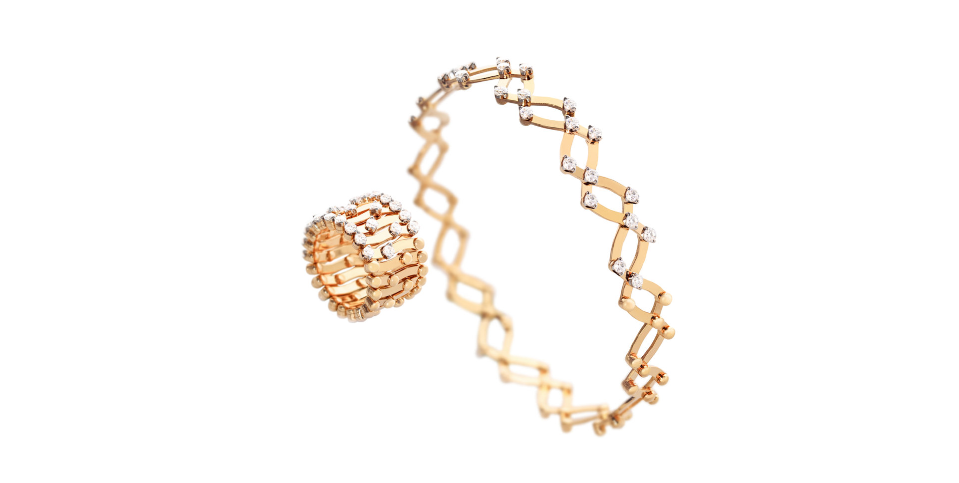 Prsten / náramek s diamanty Brevetto