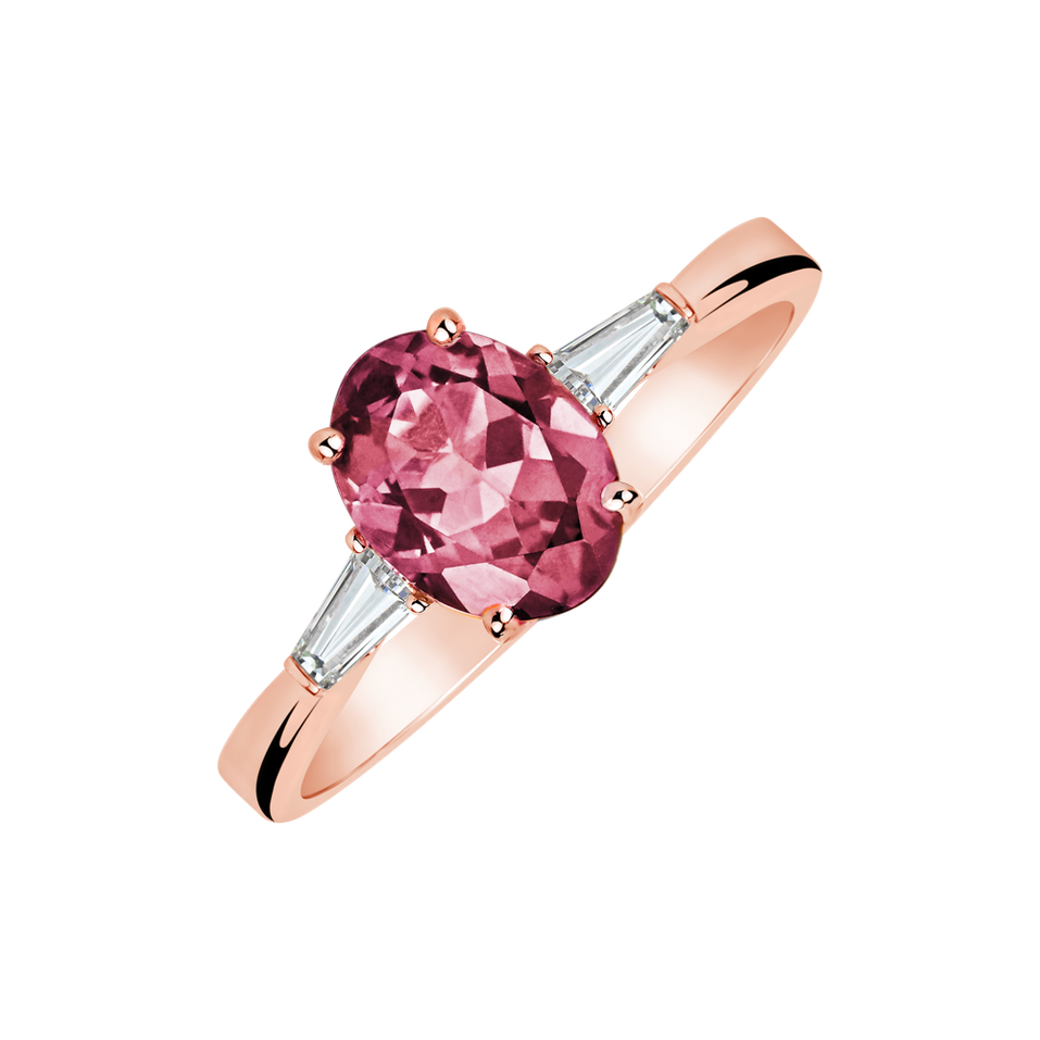 Prsten s turmalínem a diamanty Mystical Shade