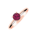 Prsten s rhodolitem Sweet Love2