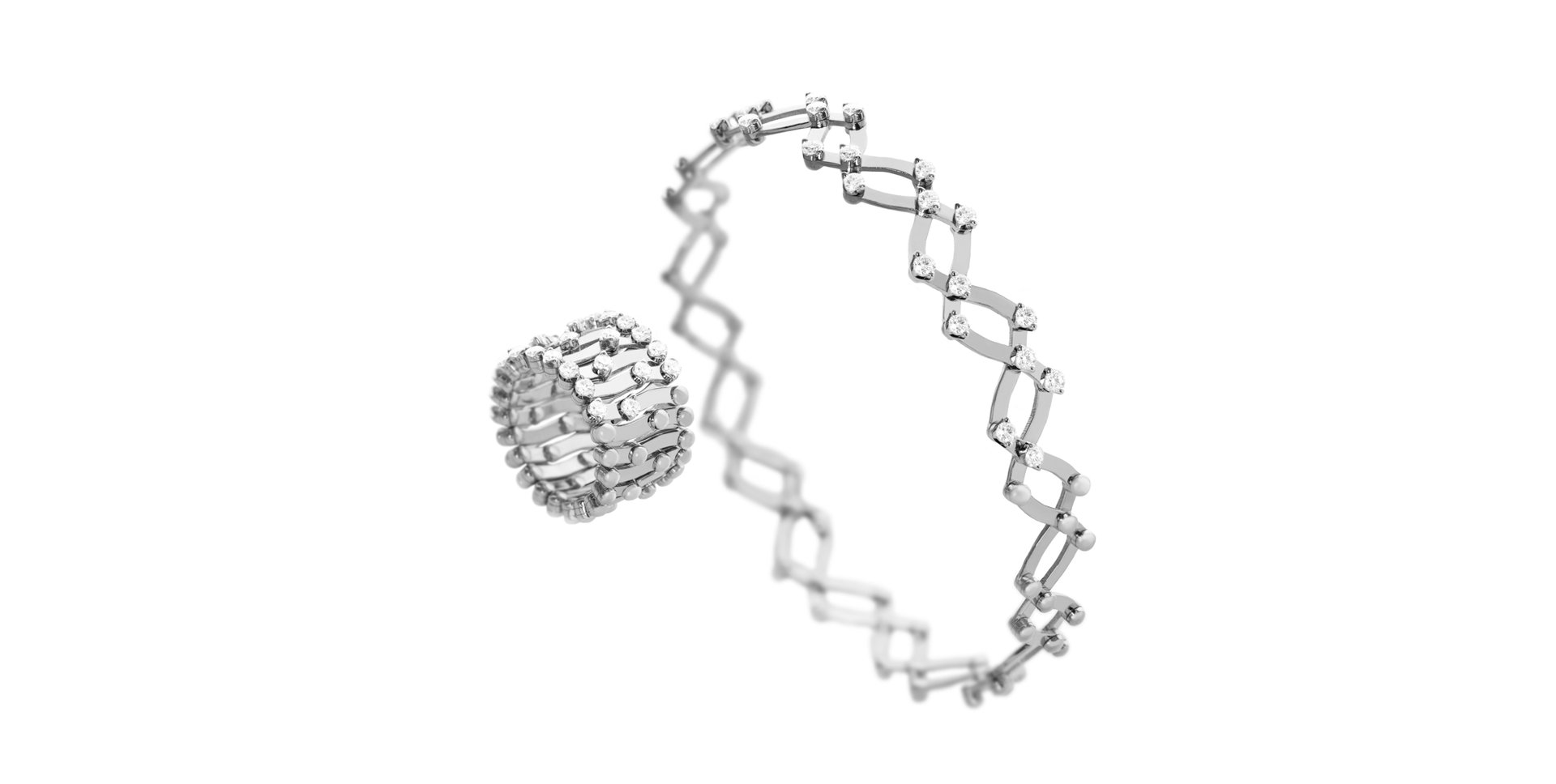 Prsten / náramek s diamanty Brevetto