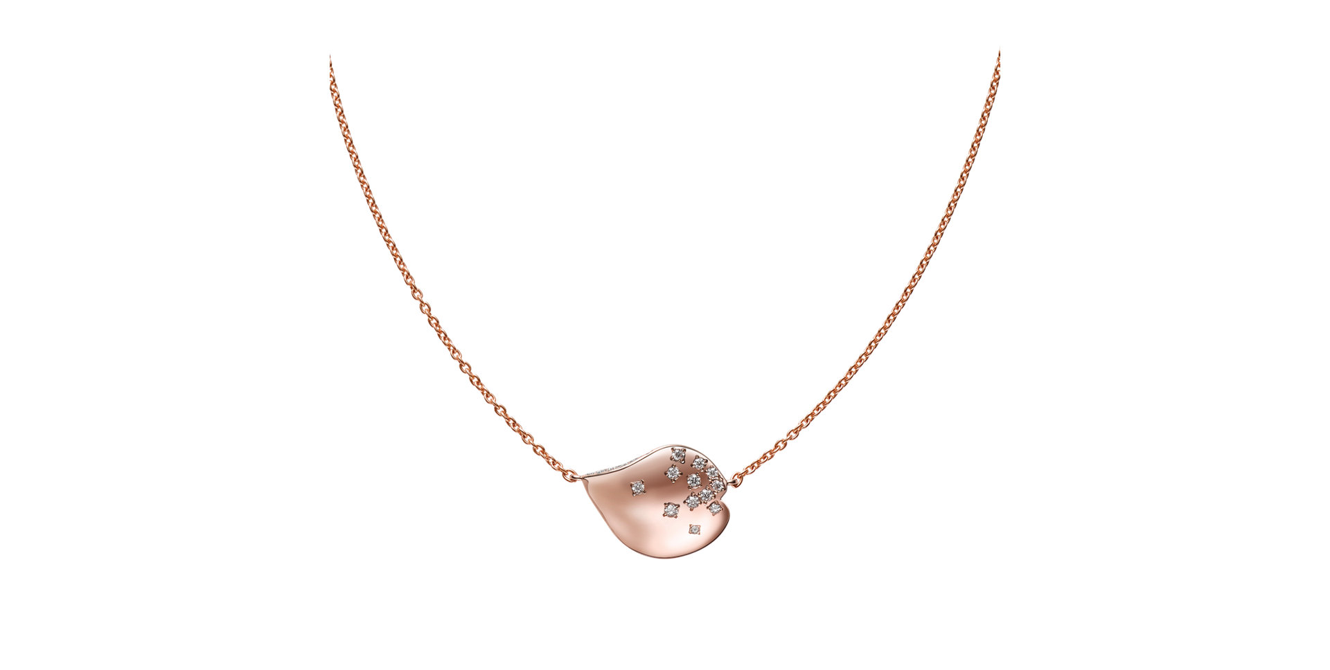 Náhrdelník s diamanty Les Pétales de Ginza