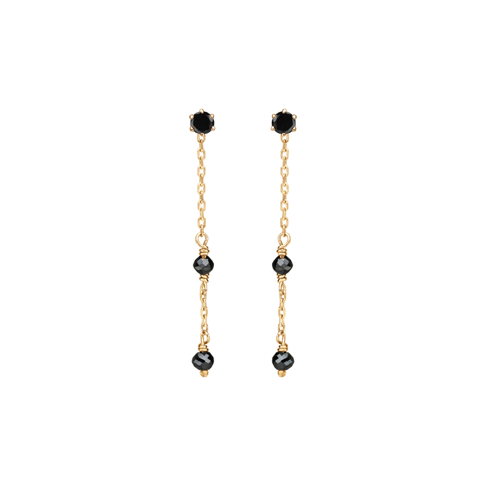 Náušnice s diamanty Glance of Night