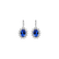 Náušnice s diamanty a tanzanitem Princess Sparkle2