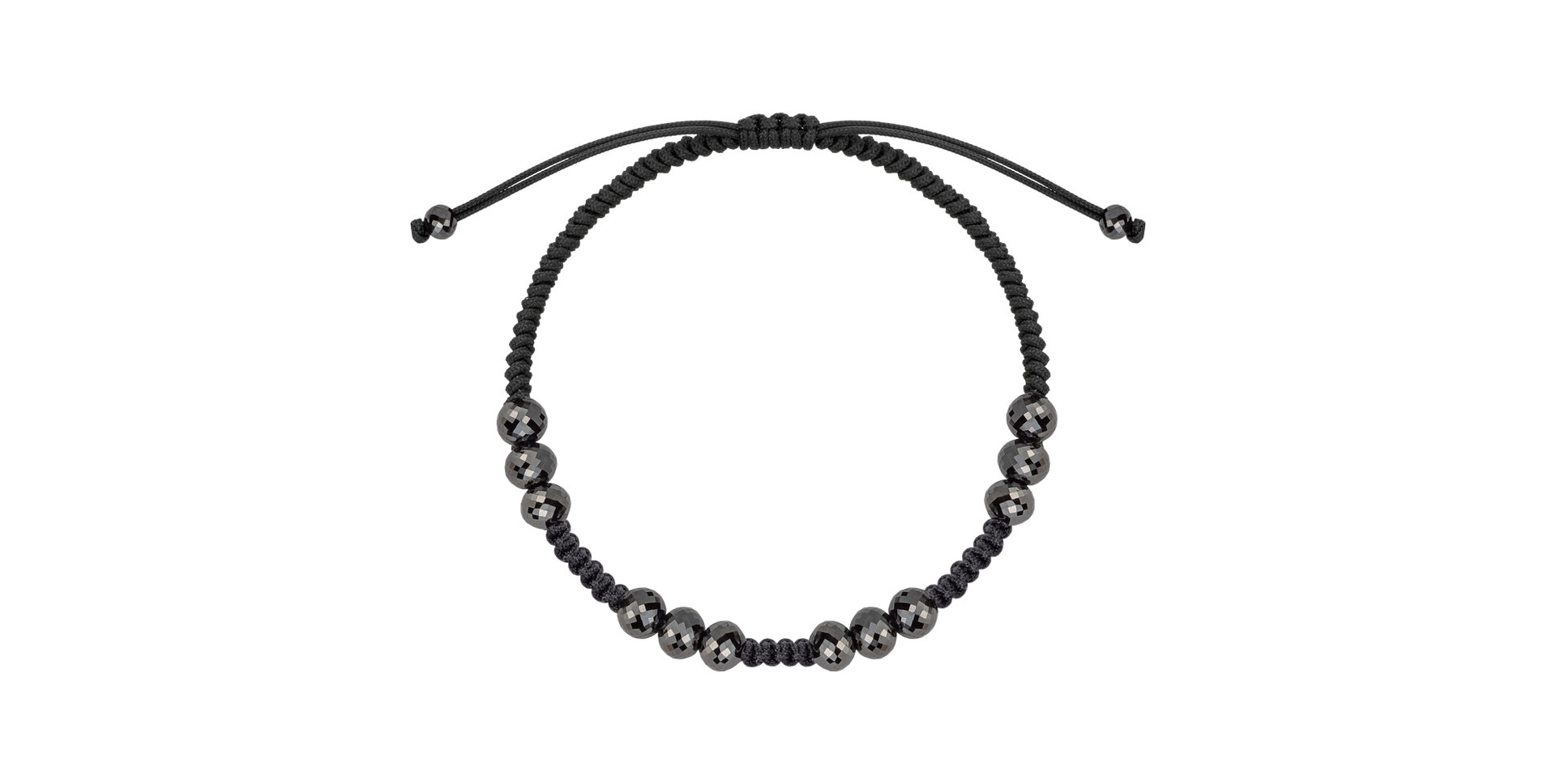 Náramek s černými diamanty Noir Brilliance