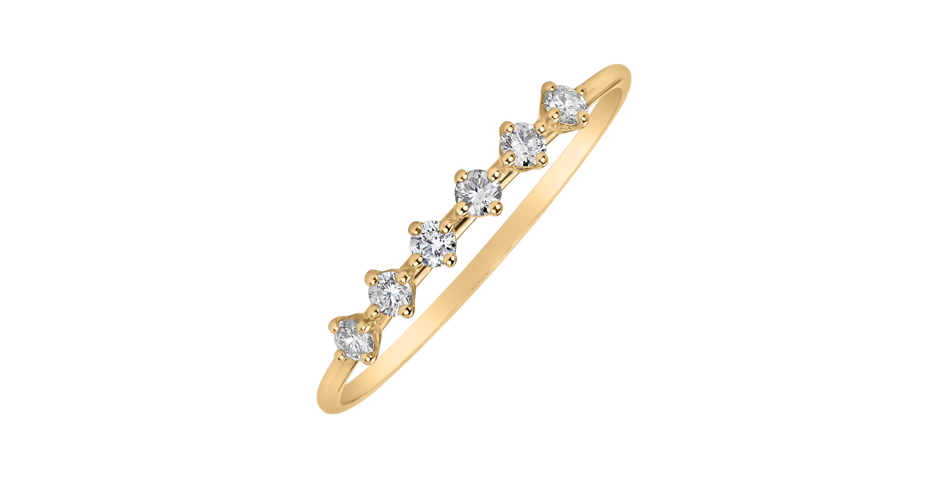 Prsten s diamanty Rhythmic