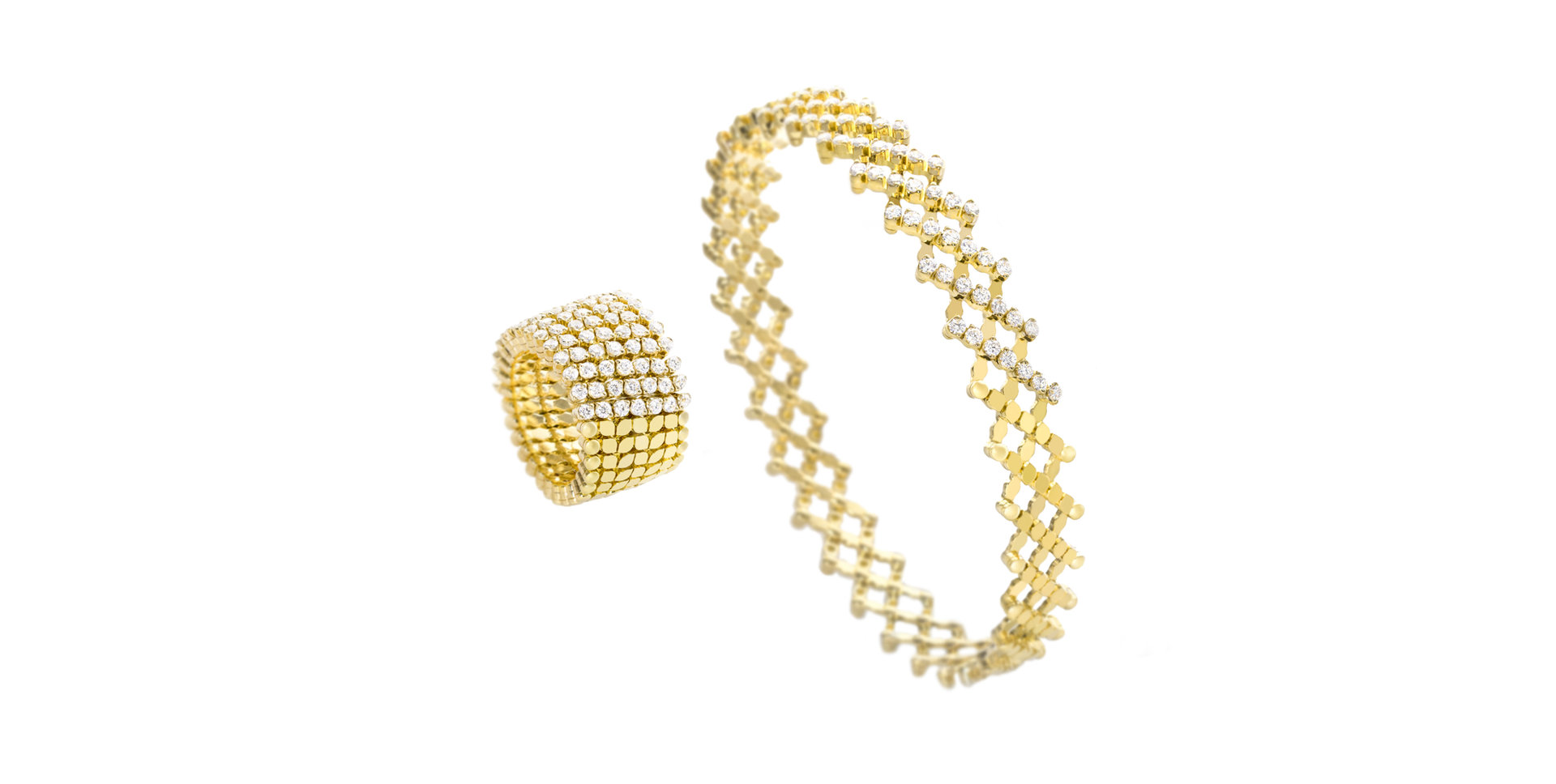 Prsten / náramek s diamanty Brevetto