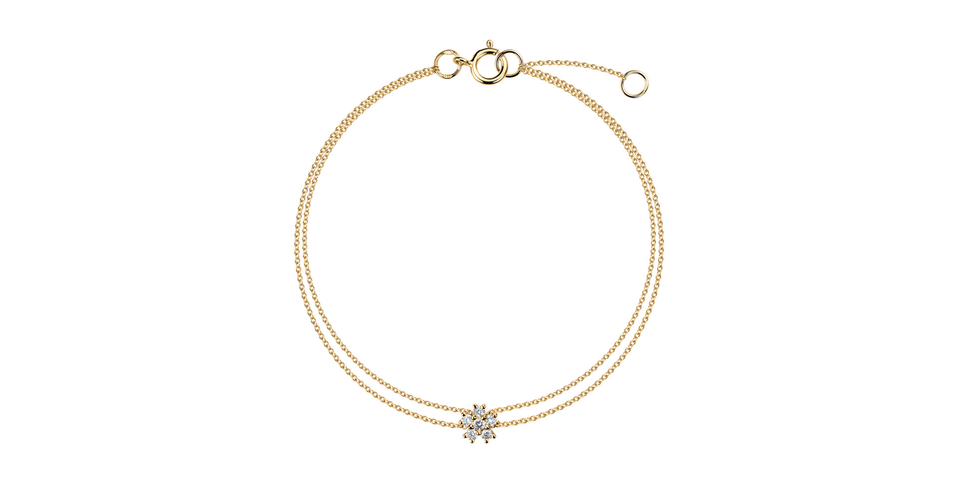 Náramek s diamanty Charming Allure