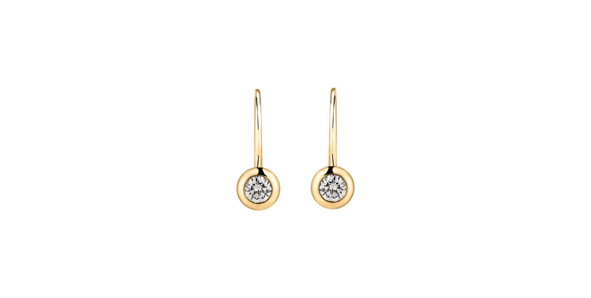 Náušnice s diamantem Sparkling Drops