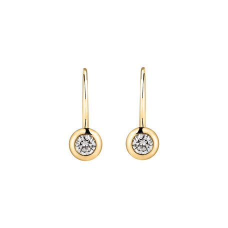 Náušnice s diamantem Sparkling Dots