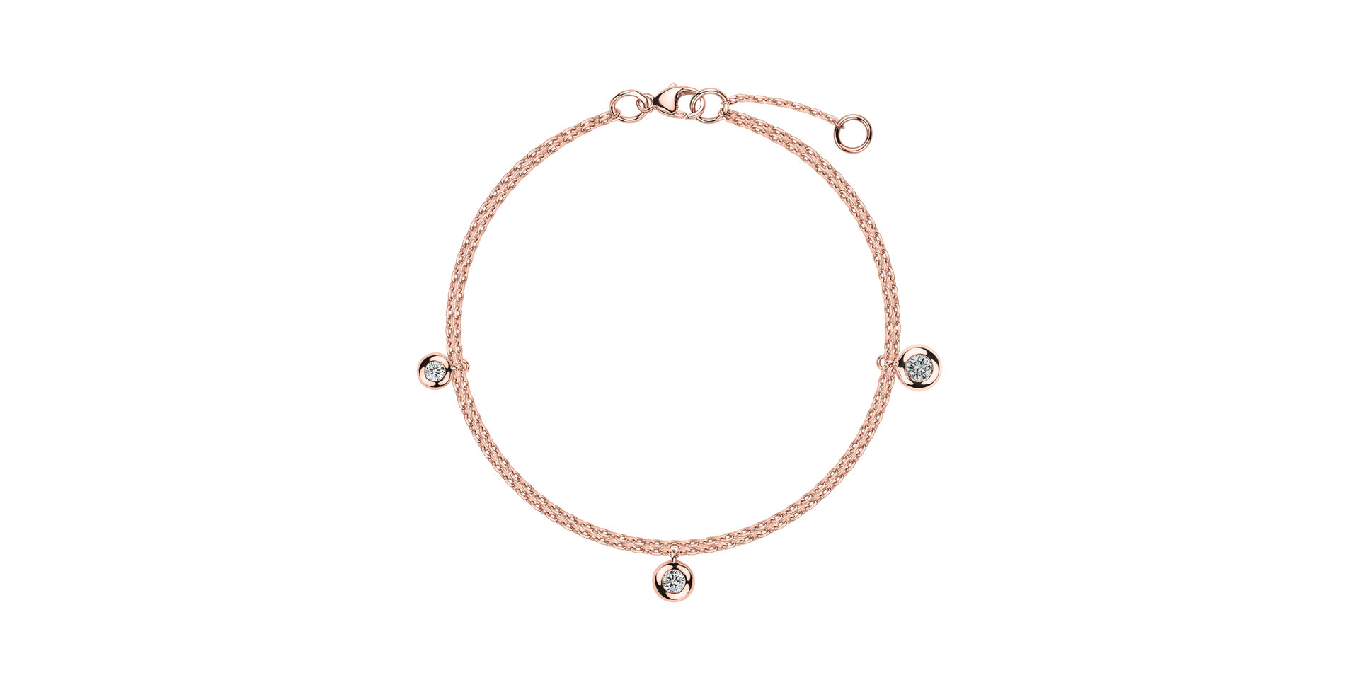 Náramek s diamanty Dots