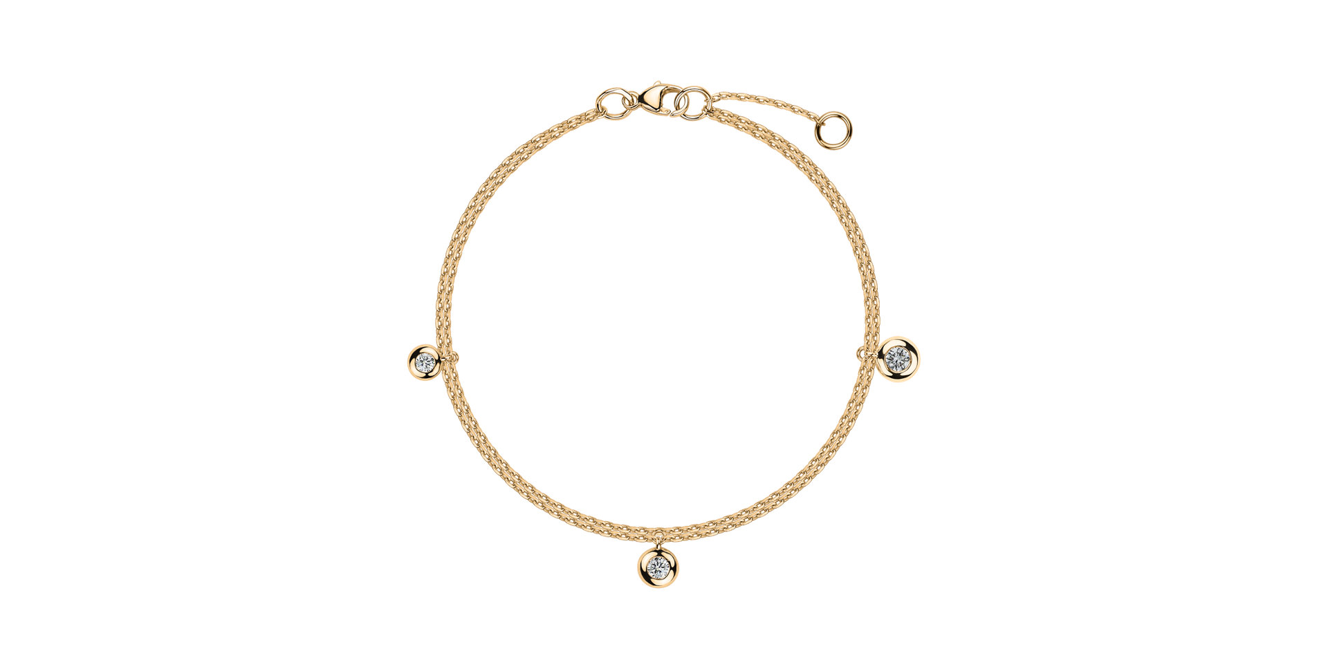 Náramek s diamanty Dots