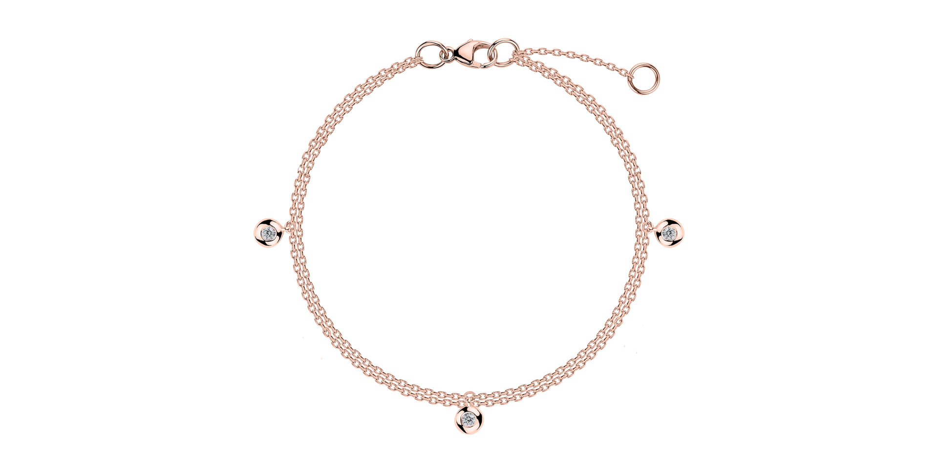 Náramek s diamanty Delouise