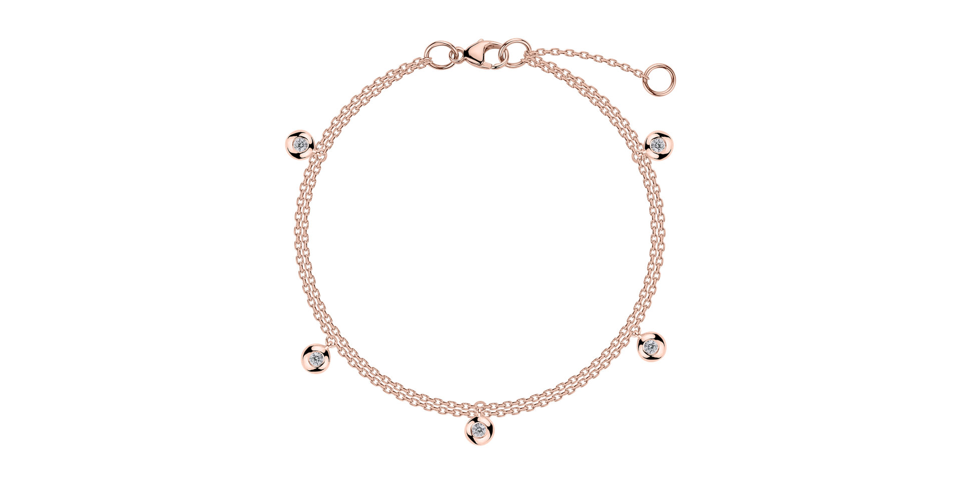 Náramek s diamanty Delouise