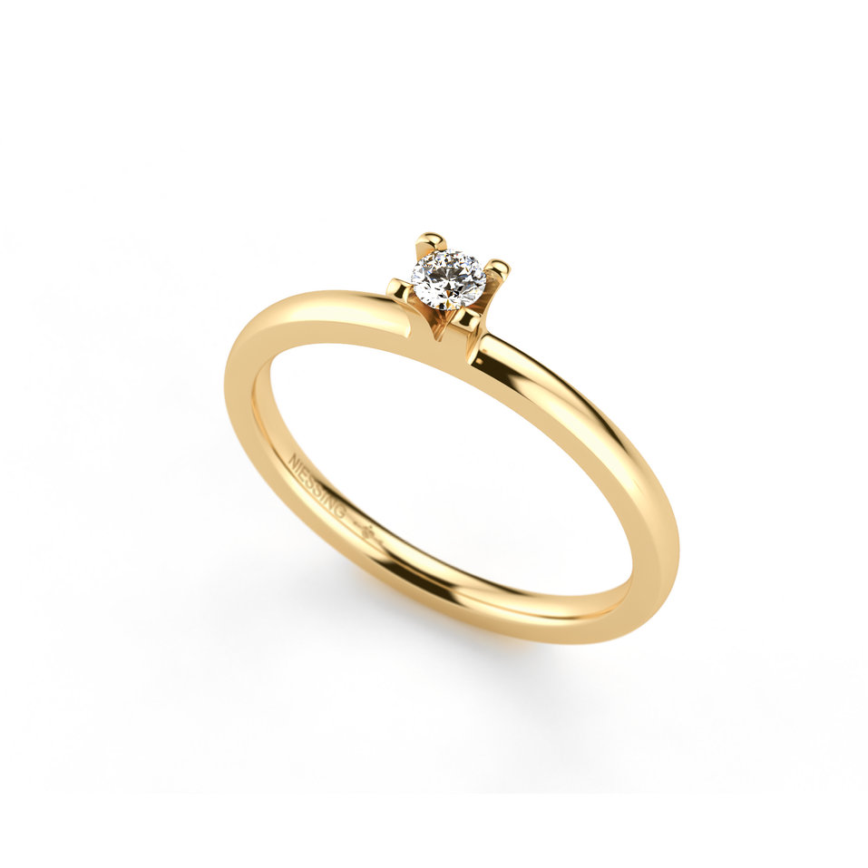 Prsten s diamantem Amatis 4 prongs